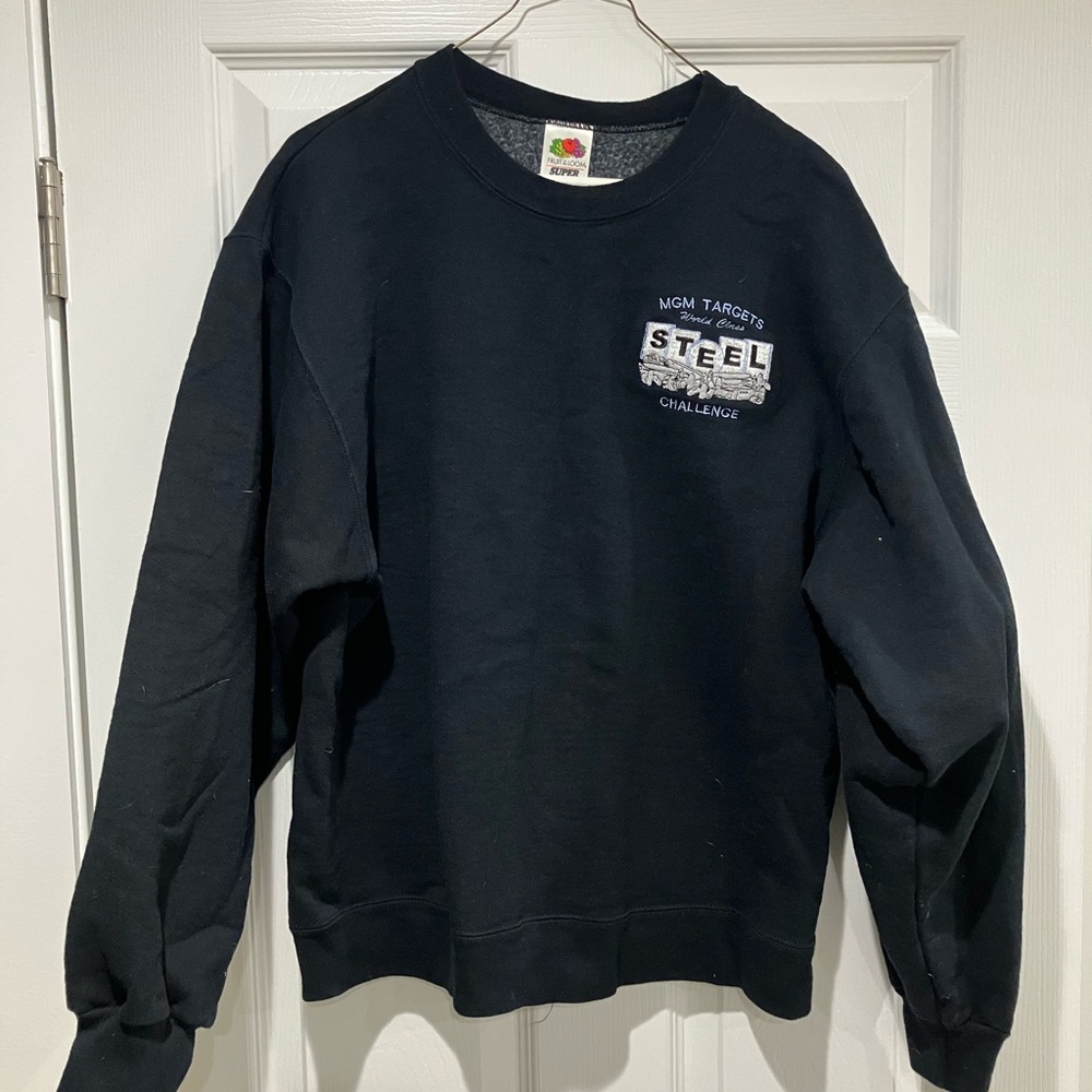 MGM Steel Targets Challenge Black Crewneck Sweater M